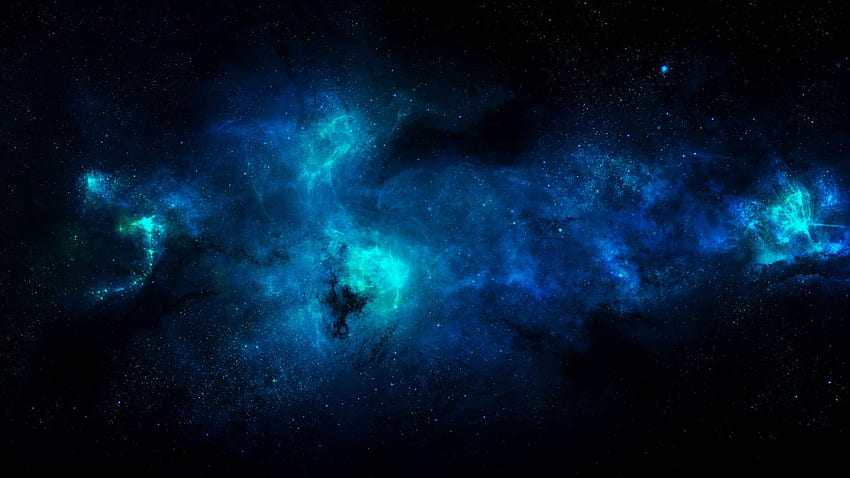 Blue universe Space HD wallpaper