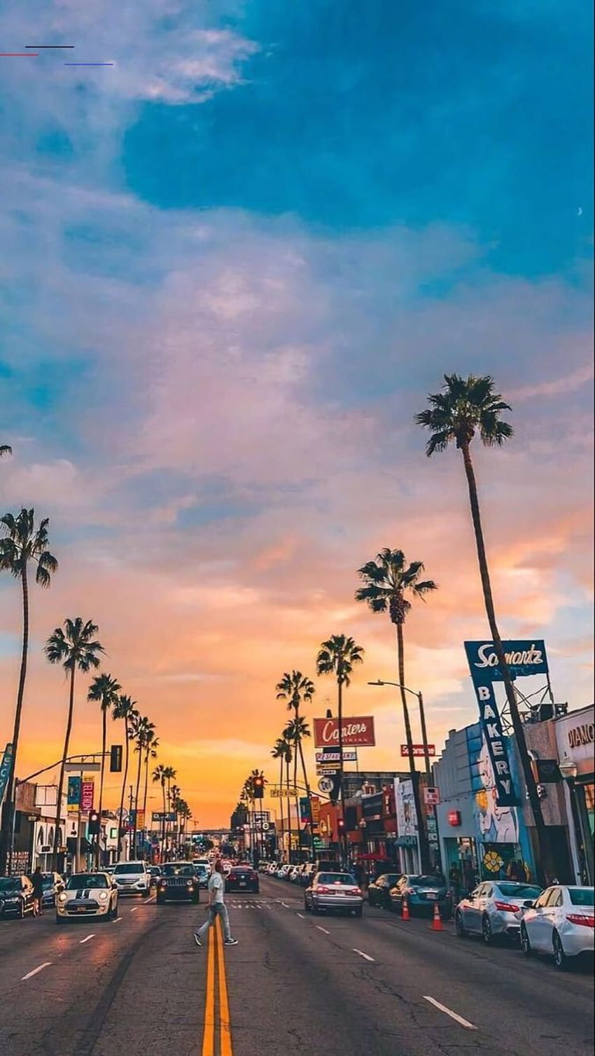 Download Beautiful Los Angeles night life seen from iPhone Wallpaper   Wallpaperscom