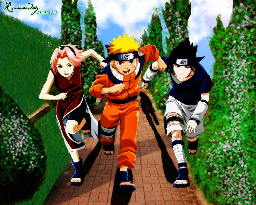Naruto : Runaway!, Naruto Running HD wallpaper