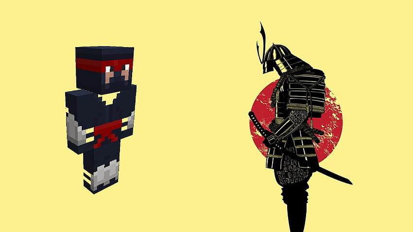 Ninja and samurai mod for Minecraft PE for Android, Minecraft Ninja HD wallpaper