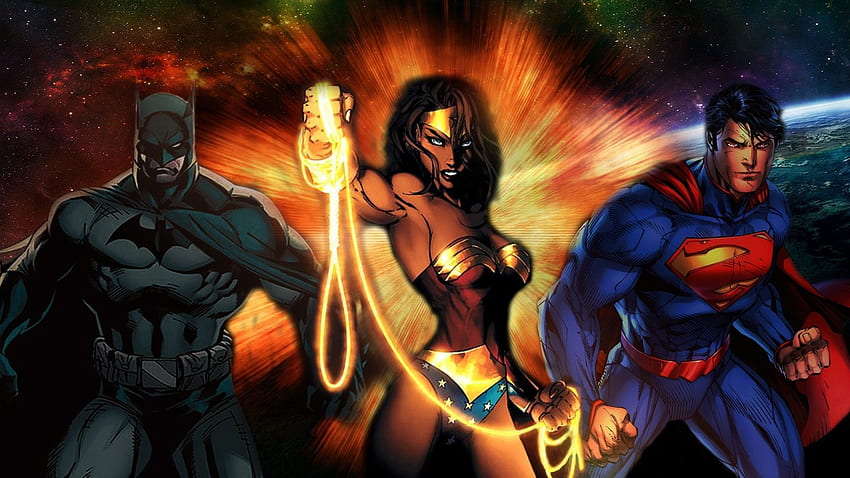 DC Comics, Superman, Wonder Woman, Batman, Justice League / and Mobile Background HD wallpaper