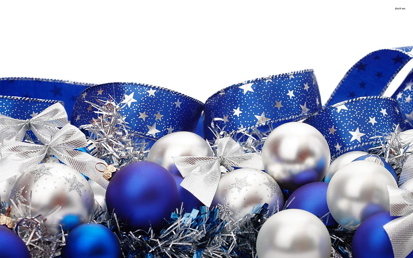 青と銀のクリスマス オーナメント ホリデー []、モバイル、タブレット用。 ブルーオーナメントを探る。 ブルーオーナメント , クリスマスオーナメント , クリスマスオーナメント 高画質の壁紙