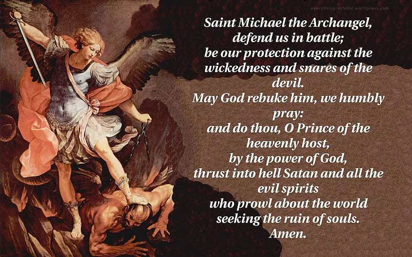 St Michael Prayer, Protection HD wallpaper