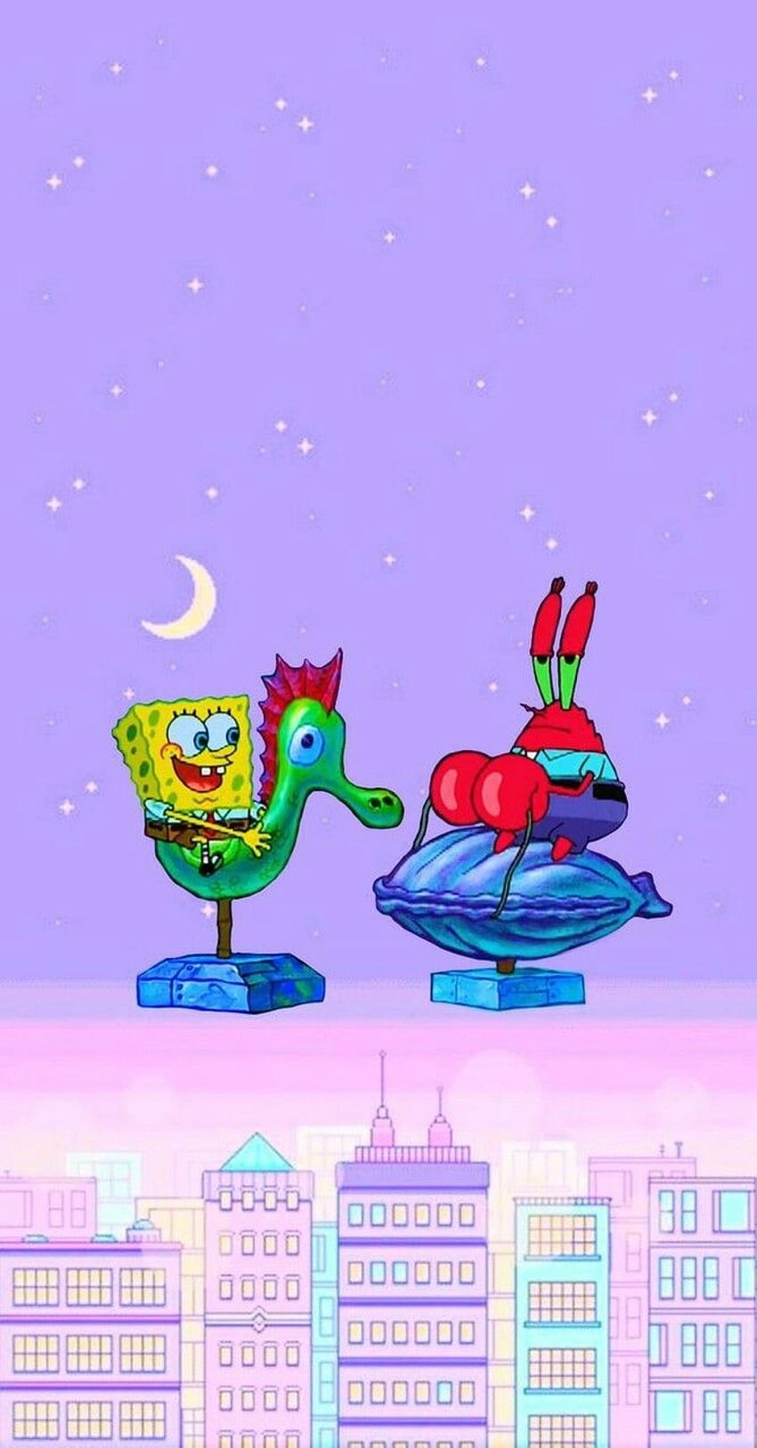 SpongeBob i Pan Krab odkryli Tapeta na telefon HD