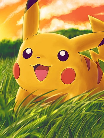 Pikachu pokemon grass HD wallpapers | Pxfuel