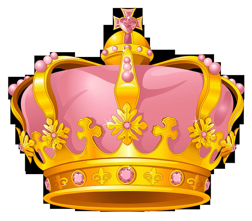 Golden Pink Crown PNG Clipart High Quality And Transparent PNG Clipart HD wallpaper