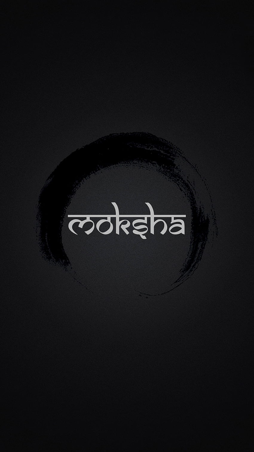 Moksha & Zen-Illustration, Zen Enso HD-Handy-Hintergrundbild