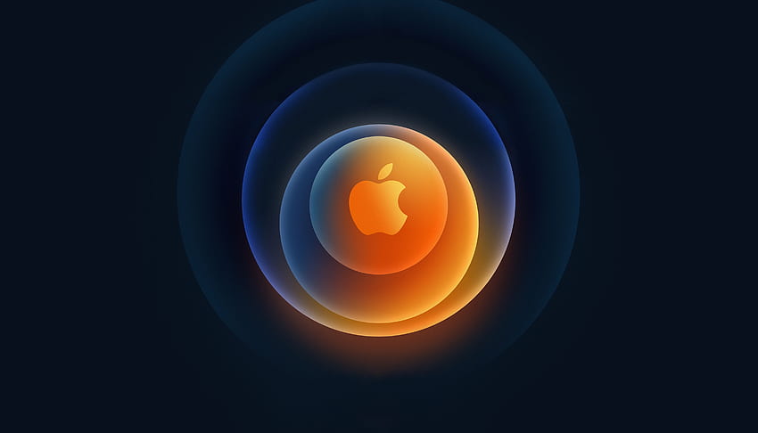 Get ready for the iPhone 12 announcement with these stunning Apple event, Orange Apple HD wallpaper