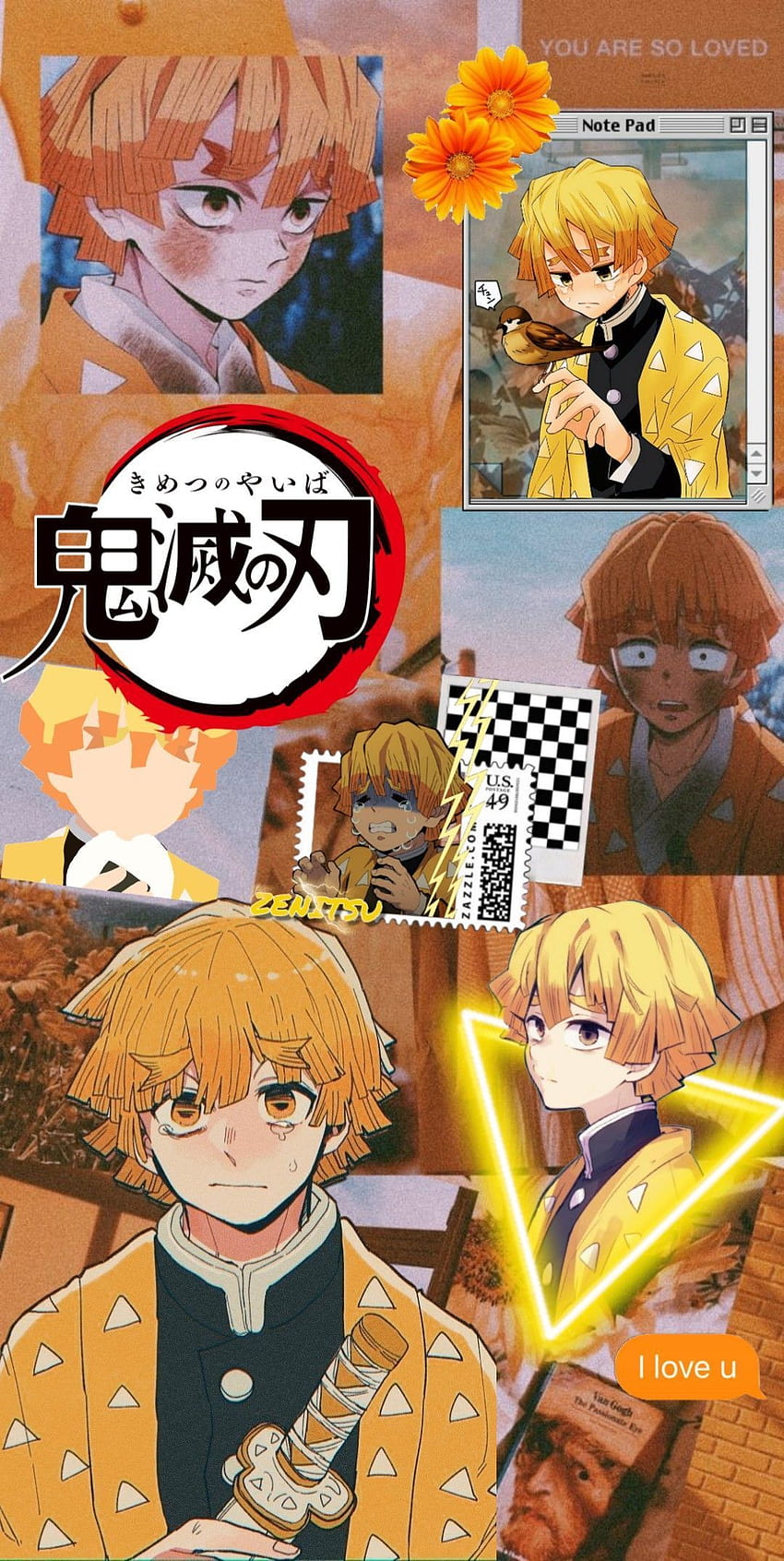 Zenitsu Agatsuma met s Techi c Wow l Pape r. Anime iphone, Cute anime , Cool anime HD phone wallpaper