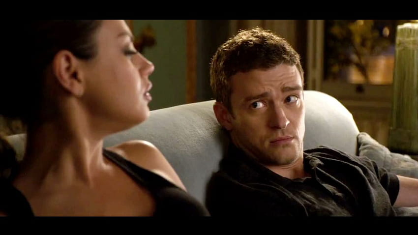 Say my name. Ie! Ah! I'm done. Who have you been with? Friends with Benefits HD wallpaper