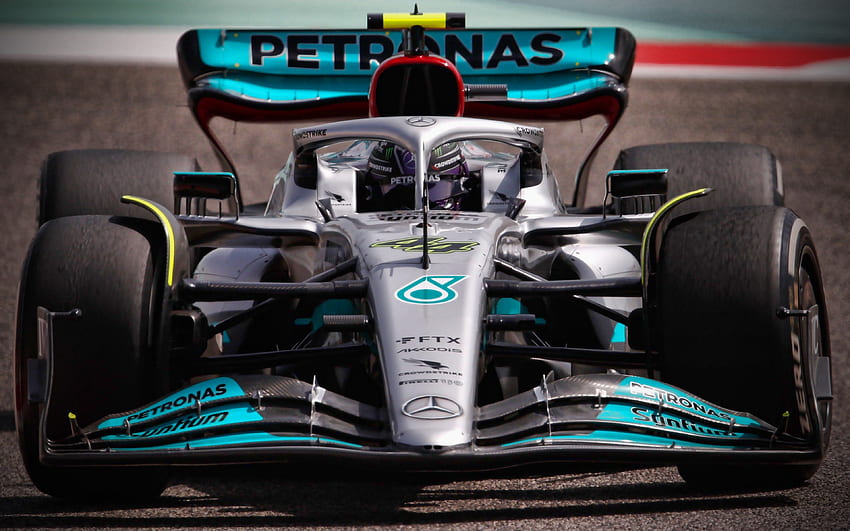 Lewis Hamilton, yakın çekim, Mercedes W13, 2022 F1 arabaları, Formula 1, Mercedes W13 pistte, yarış pisti, Mercedes-AMG Petronas F1 Takımı, yeni W13, F1 arabaları, F1, Lewis Hamilton Mercedes-AMG Petronas F1 Takımı HD duvar kağıdı