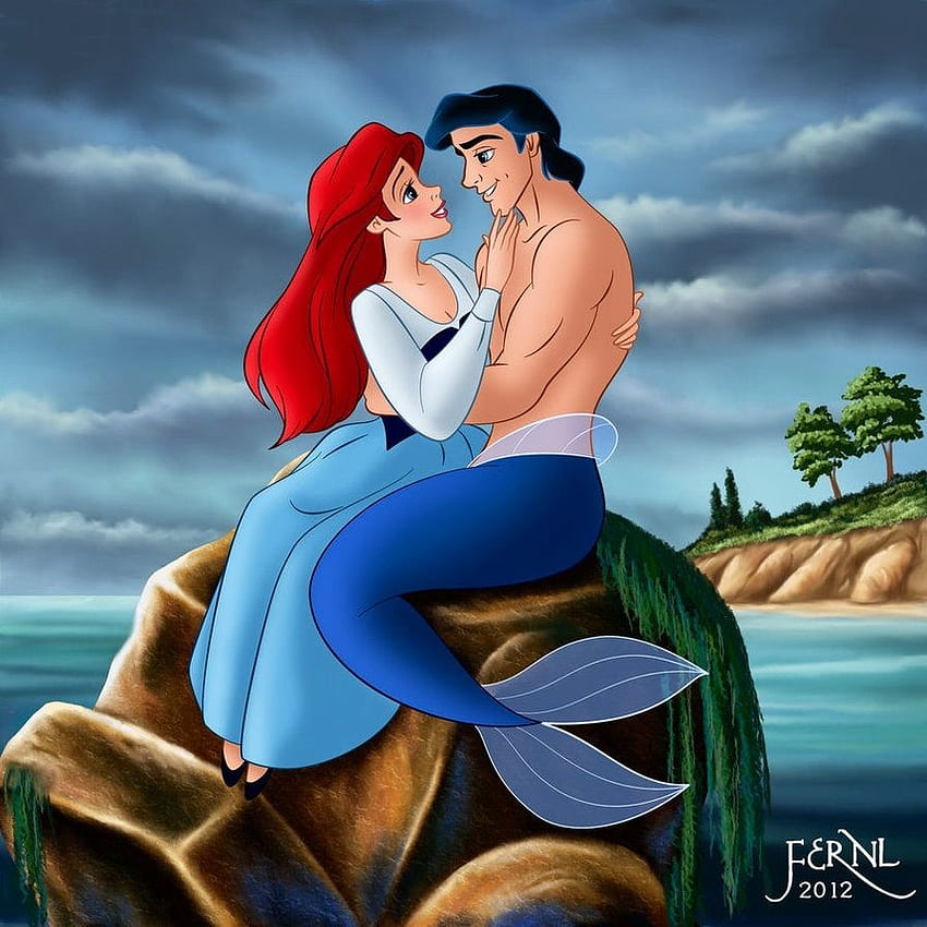 mermaid - Ariel, Ariel and Eric HD phone wallpaper