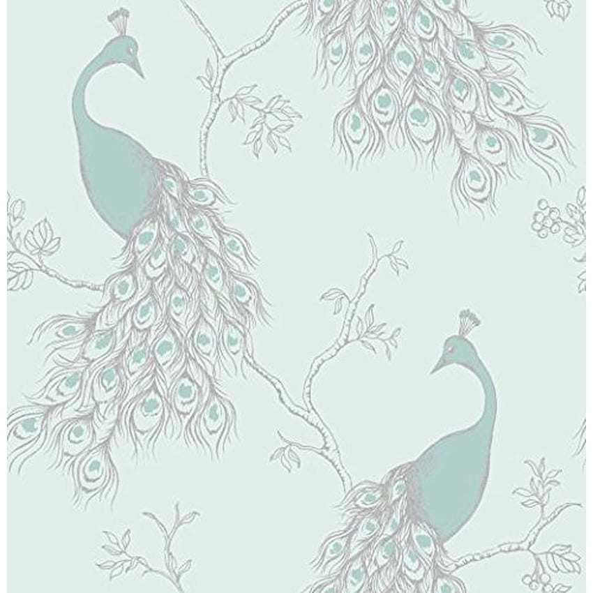 Shabby Chic Floral in Various Designs Wall Decor FD40713, Peacock Bird Design HD phone wallpaper