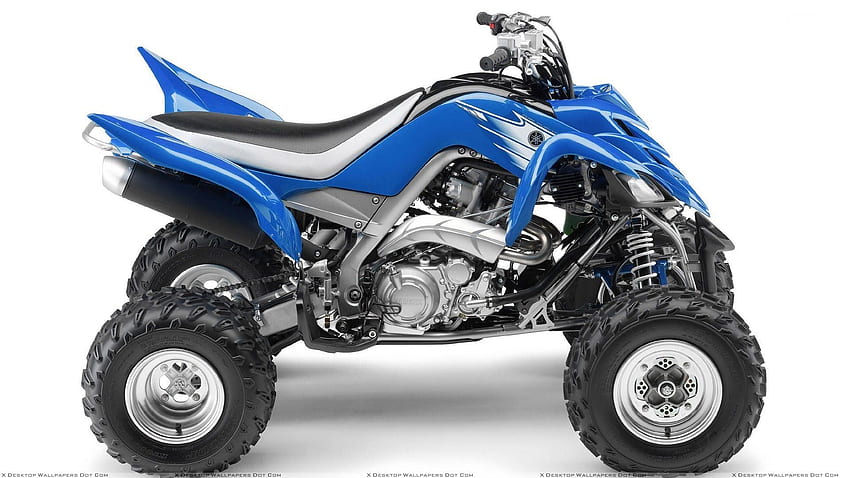Yamaha Raptor 700R em pose de lado azul, Yamaha Raptor 250 papel de parede HD