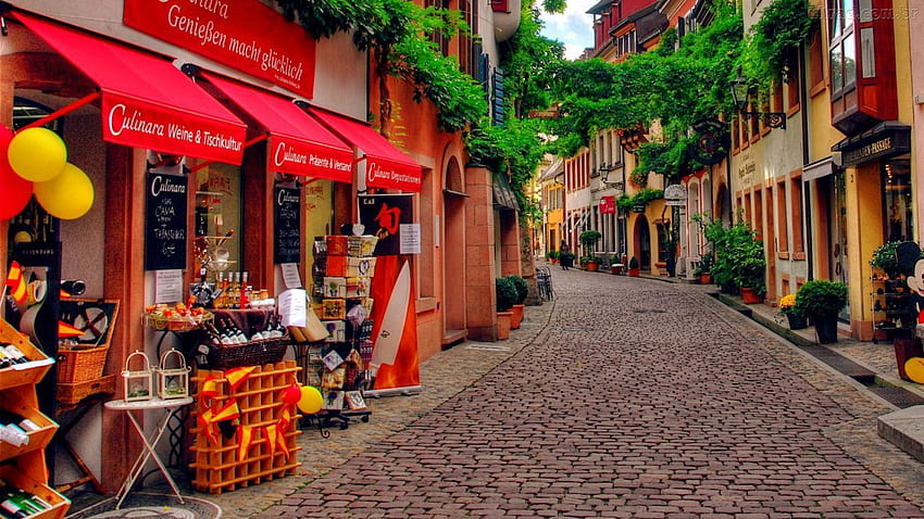 Schöne Straße. liebe • deine • Nachbarschaft •°, Europe Alley HD-Hintergrundbild