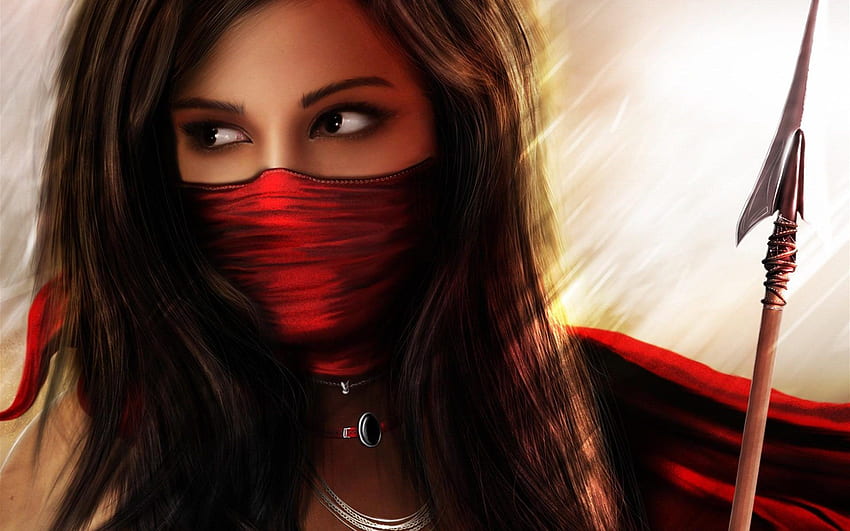 Fantasy Woman Assassin and Stock, Female Assassin HD wallpaper