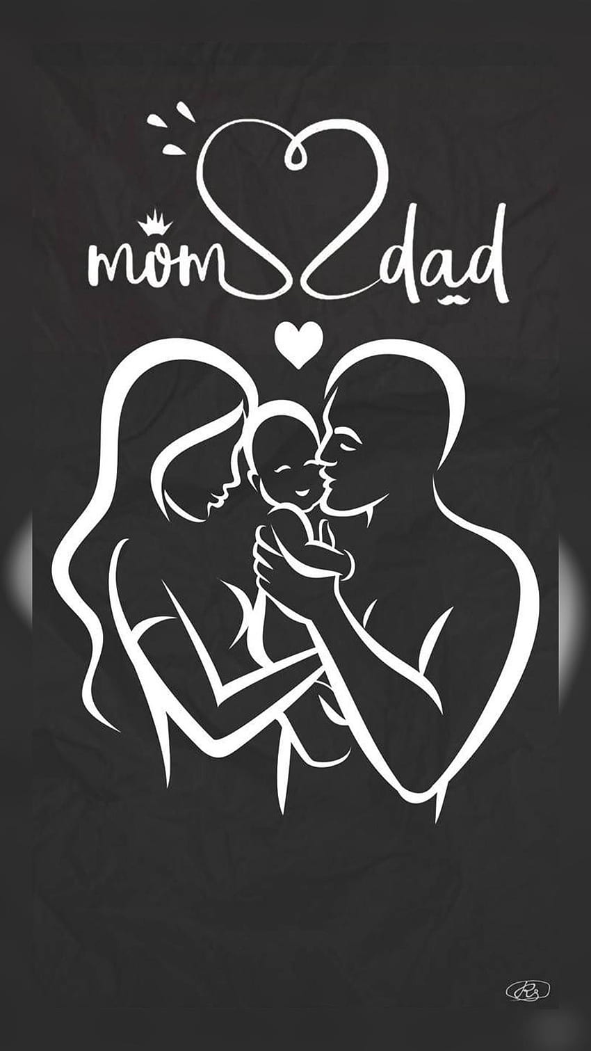 I Love Mom Dad, Family HD phone wallpaper