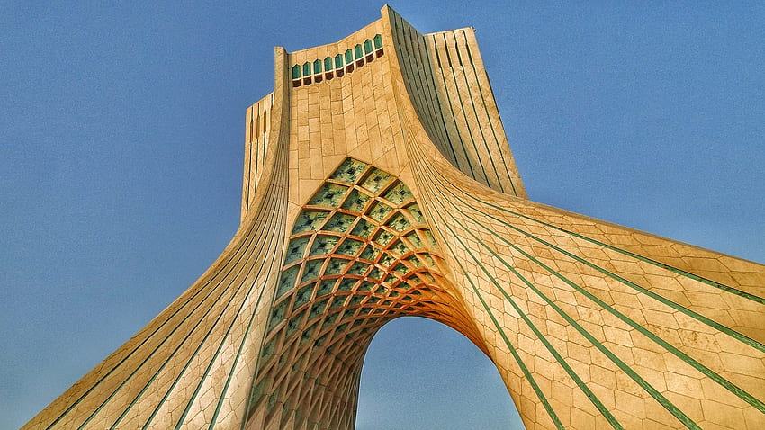 кула Иран Техеран азади площад стара сграда r. Готино HD тапет