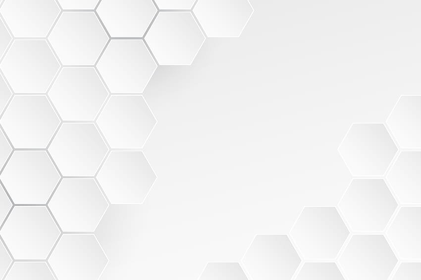 White Hexagon - For Tech, Black and White Hexagon HD wallpaper
