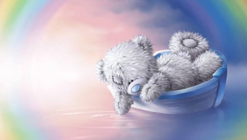Tatty Teddy, bears, cute, cartoon HD wallpaper