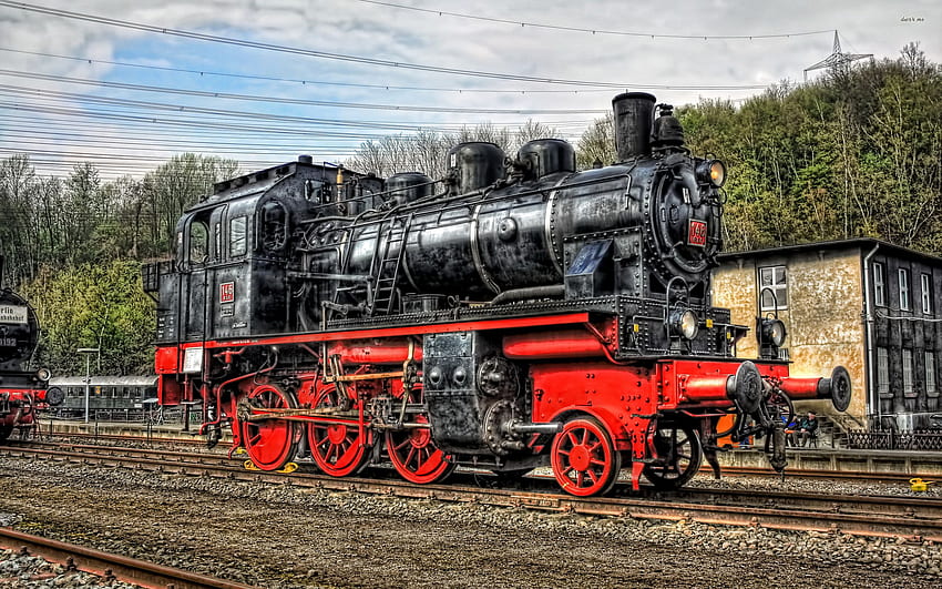 Landschaft, Dampflokomotive, Zug / - Lokomotive HD-Hintergrundbild
