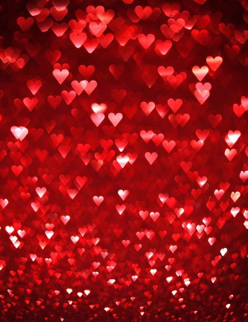 Red Hearts Sparkles For Wedding graphy Backdrop in 2019 HD phone wallpaper