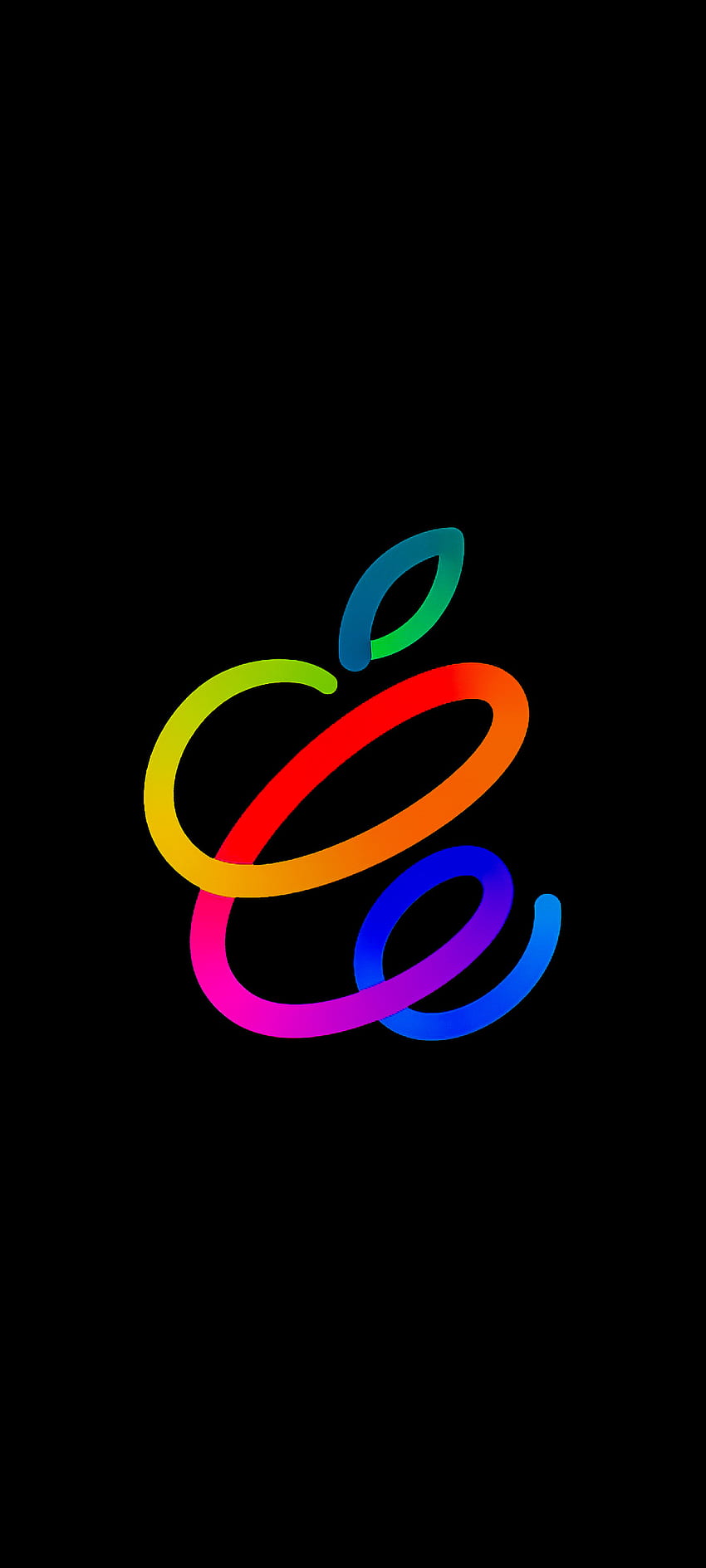 Apple Wydarzenie Wiosna, czarny, oled, technologia, ios, amoled, projekt, ciemny, kolorowy Tapeta na telefon HD