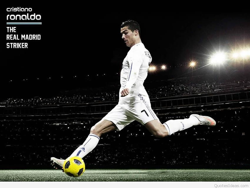 Inspirierende Zitate von Cristiano Ronaldo Wallappers, Fußballmotivation HD-Hintergrundbild