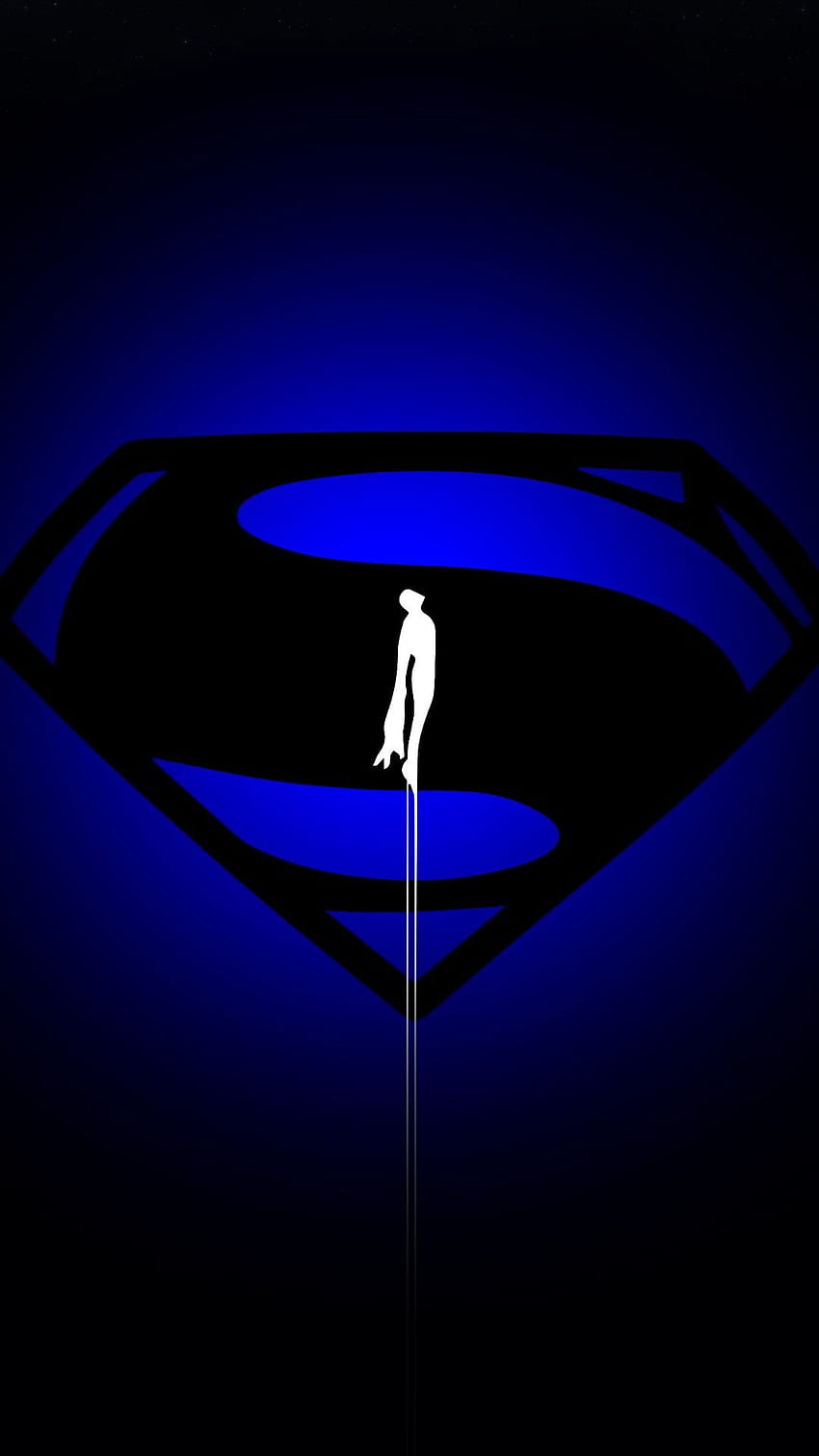 Super ideias. super-homem, logotipo do super-homem, logotipo do super-homem, logotipo azul do super-homem Papel de parede de celular HD