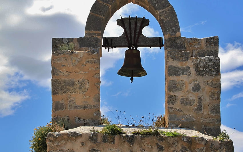 Old Bell Tower, bell, old, tower, sky, cloud HD wallpaper