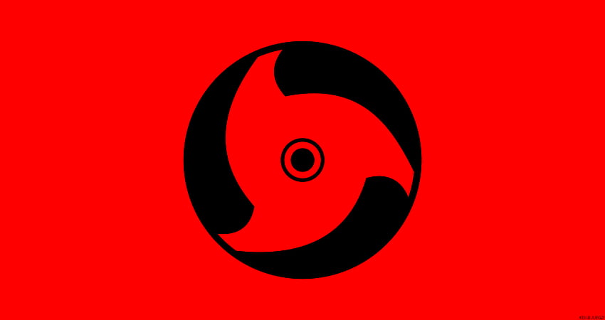 Naruto, Mangekyō Sharingan, Eye, Anime, Sharingan (Naruto), Minimalist ...