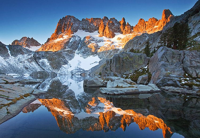 gunung es, coklat, gunung es, perairan, danau, es, gunung Wallpaper HD