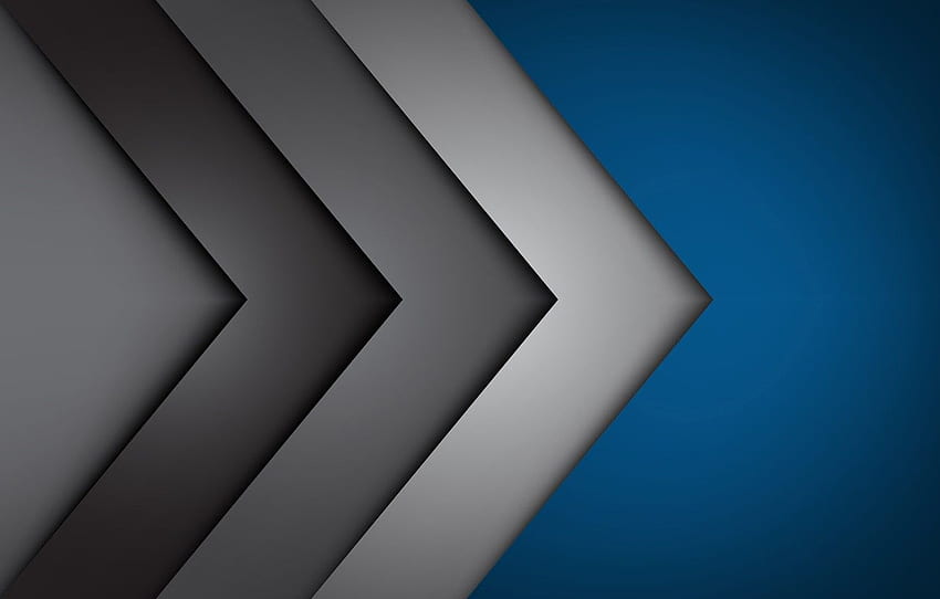 line, background, corners, abstract, blue, lines, fon, gray, corners for , section абстракции, Blue Grey Abstract HD wallpaper