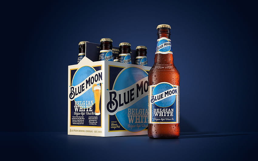 Blue Moon Beer HD wallpaper