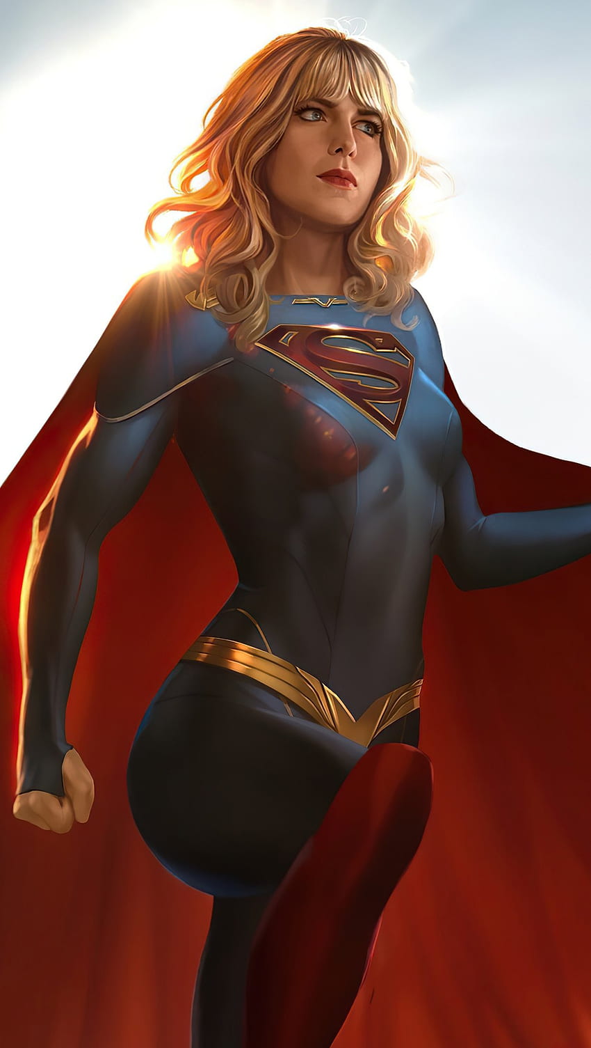 Superchica, DC comics, Melissa benoist fondo de pantalla del teléfono