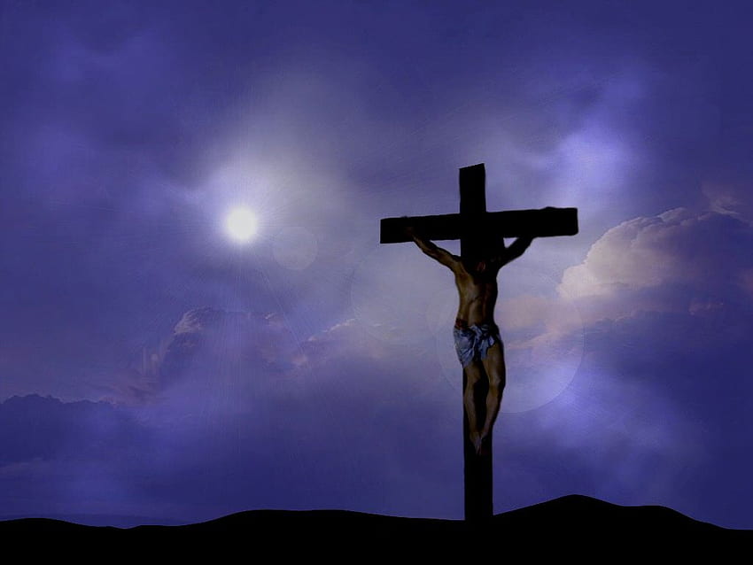 Страхотен кръст на Исус 2019 - отляво на Хъдсън, страхотен християнски кръст HD тапет