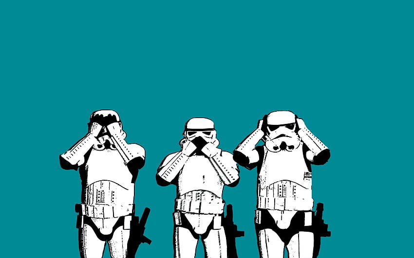 stormtroopers science fiction blue background People , Hi Res People , High Definition, Pop Art HD wallpaper