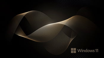 Dark and Gold Abstract Background for Windows 11 - . . High Resolution ,  Black Windows 11 HD wallpaper | Pxfuel