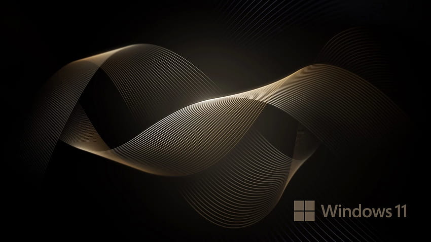 Dark and Gold Abstract Background for Windows 11 - . . High Resolution , Black Windows 11 HD wallpaper