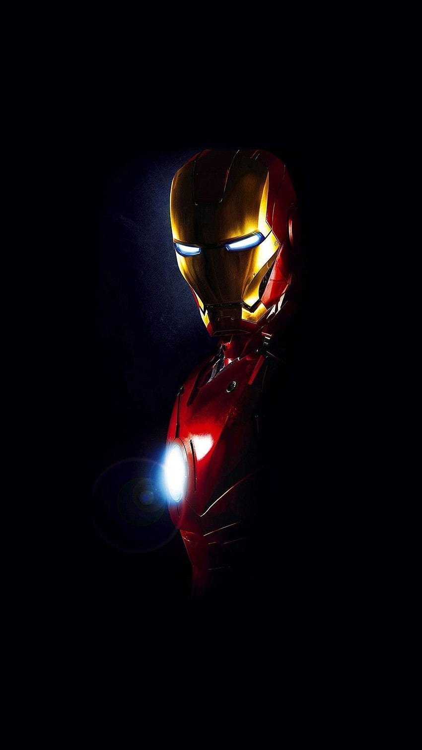 Iron Man Shadow Minimales Smartphone und Sperrschirm HD-Handy-Hintergrundbild