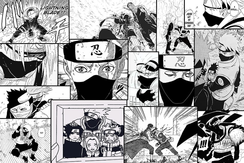 Kakashi-Manga, Mangekyo_Sharingan, Haku, Naruto_Shippuden, Sharingan, Obito, Rin, Naruto, Zabuza HD-Hintergrundbild