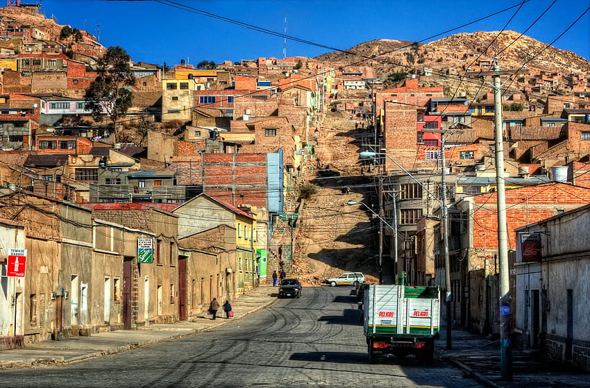 ボリビアの住宅地 高画質の壁紙