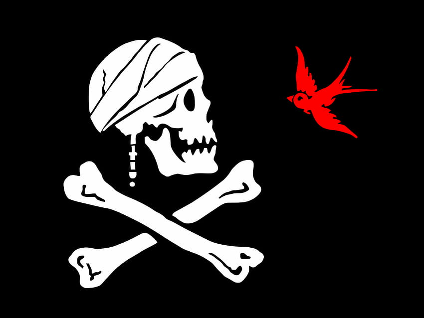 Captain Jack Sparrow Flag, Kuru Kafa HD wallpaper