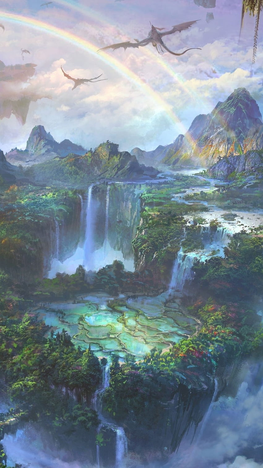Fantasy Scenery Landscape 4K wallpaper download