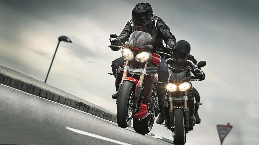 Courriers Moto, Motos, Moto Triumph, Triumph Speed ​​Triple, Motos Britanniques, Moto Fond d'écran HD