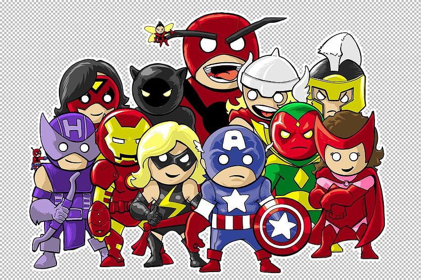 Cute Avengers Chibi, Baby Marvel HD wallpaper | Pxfuel
