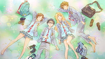 Download wallpaper summer, spring, tie, art, students, Shigatsu wa Kimi no  Uso, Your April lie, Aya Takano, section other in resolution 1080x960