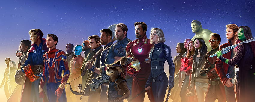 Superheros, marvel, artwork, 2018 HD wallpaper