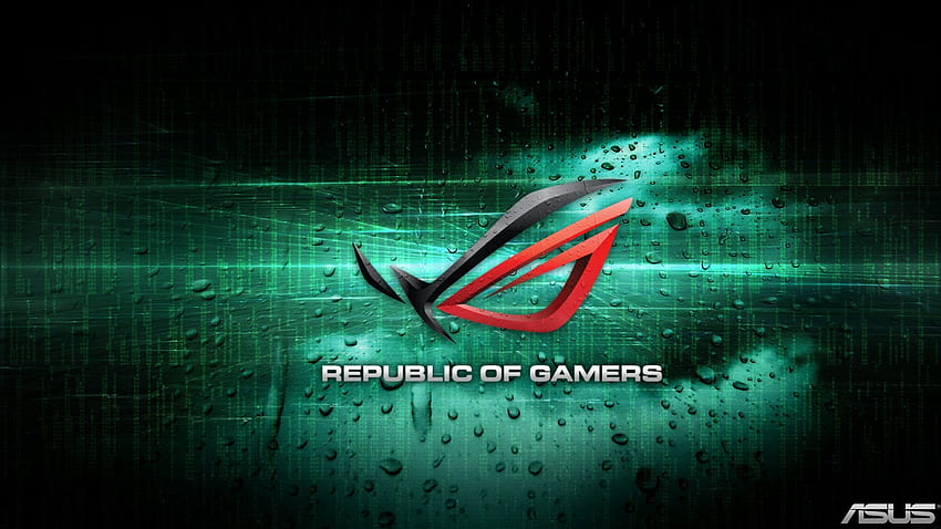 Najlepszy identyfikator tła Republic Of Gamers — Asus Republic Of Gamer zielony, zielony ROG Tapeta HD
