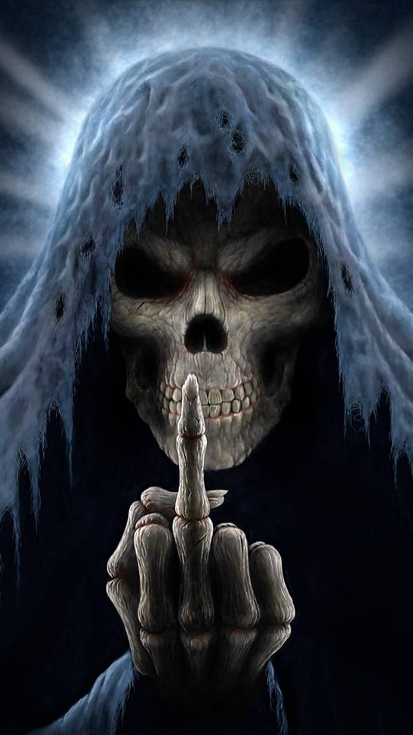 Horror Skeletons Skull Creepy Cards Games Poker Ace - Skull HD тапет за телефон